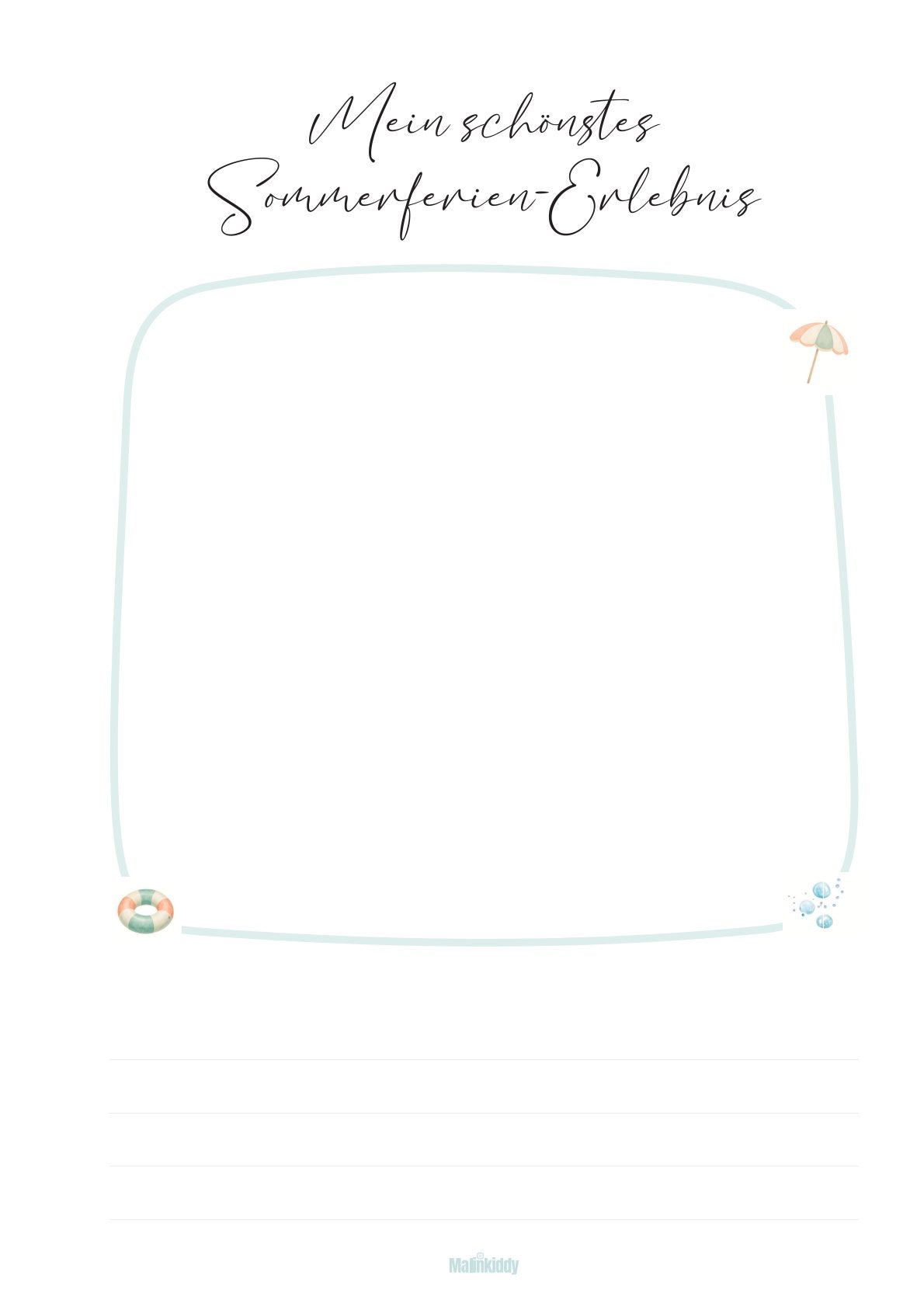 Mein schönstes Sommerferien-Erlebnis