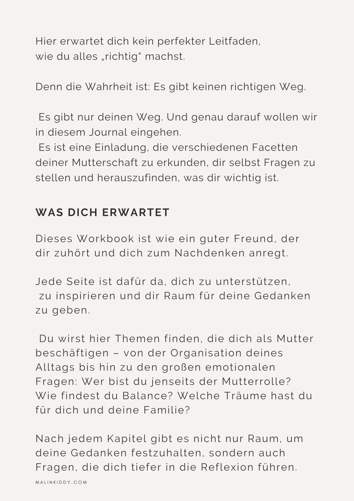 Digitales Mama Workbook & Journal