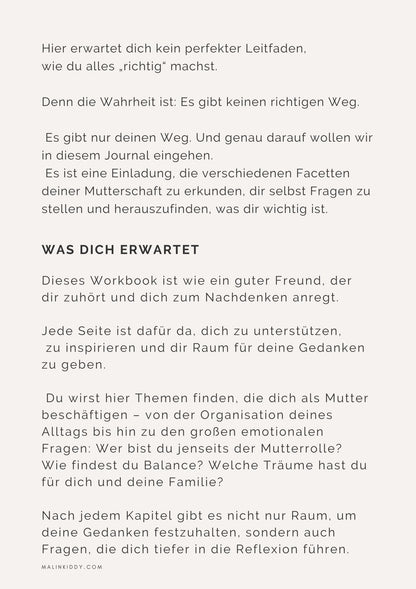 Digitales Mama Workbook & Journal