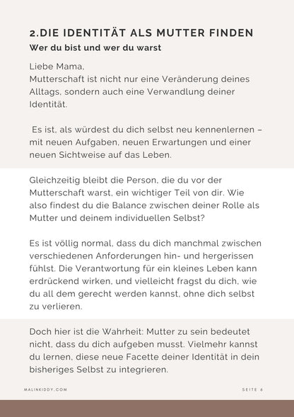 Digitales Mama Workbook & Journal