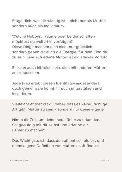 Digitales Mama Workbook & Journal