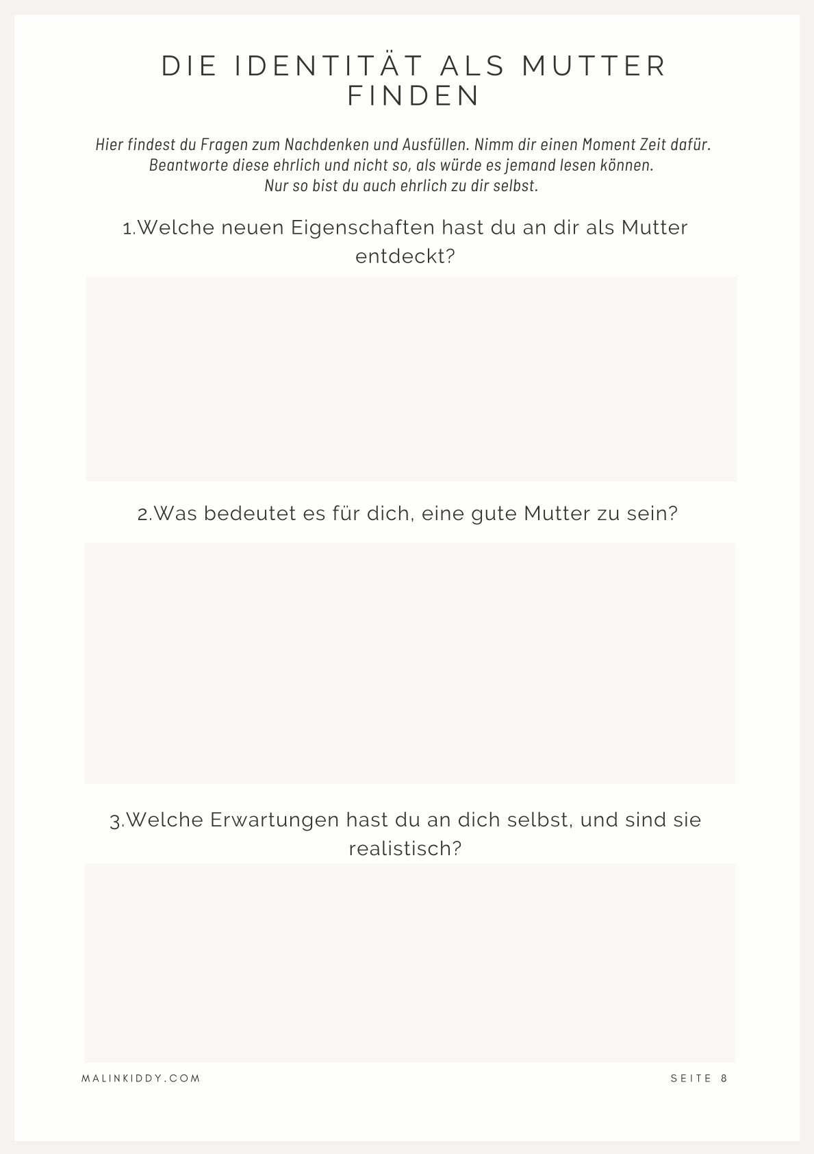 Digitales Mama Workbook & Journal