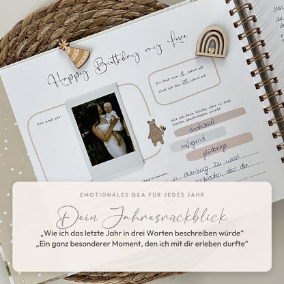 Erinnerungsbuch für dein Kind – 18 Jahre & 18 Geburtstagsbriefe | Happy Birthday my Love