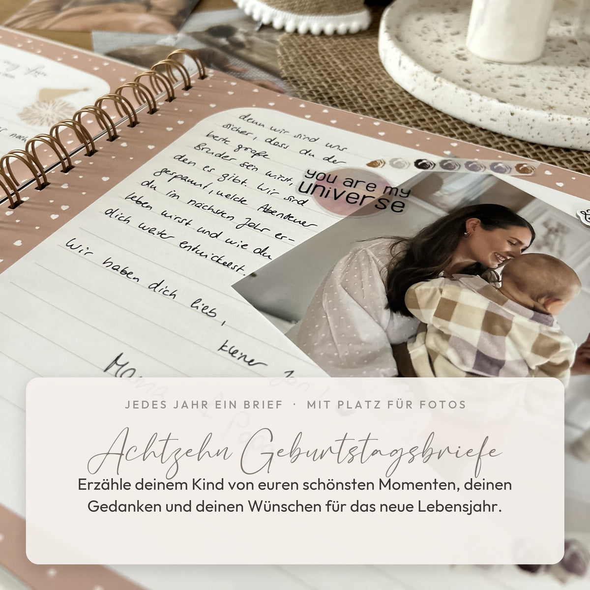 Erinnerungsbuch für dein Kind – 18 Jahre & 18 Geburtstagsbriefe | Happy Birthday my Love
