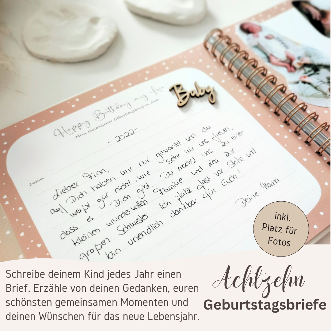 Mein 1.Babyjahr + Happy Birthday my Love 18 Jahre Erinnerungsbuch