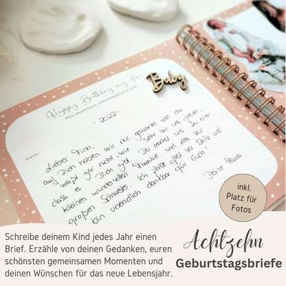 Mein 1.Babyjahr + Happy Birthday my Love 18 Jahre Erinnerungsbuch
