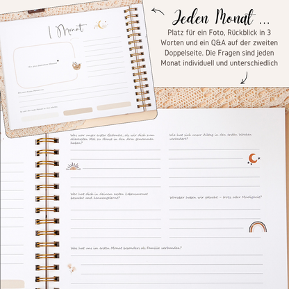 Mein 1.Babyjahr + Happy Birthday my Love 18 Jahre Erinnerungsbuch