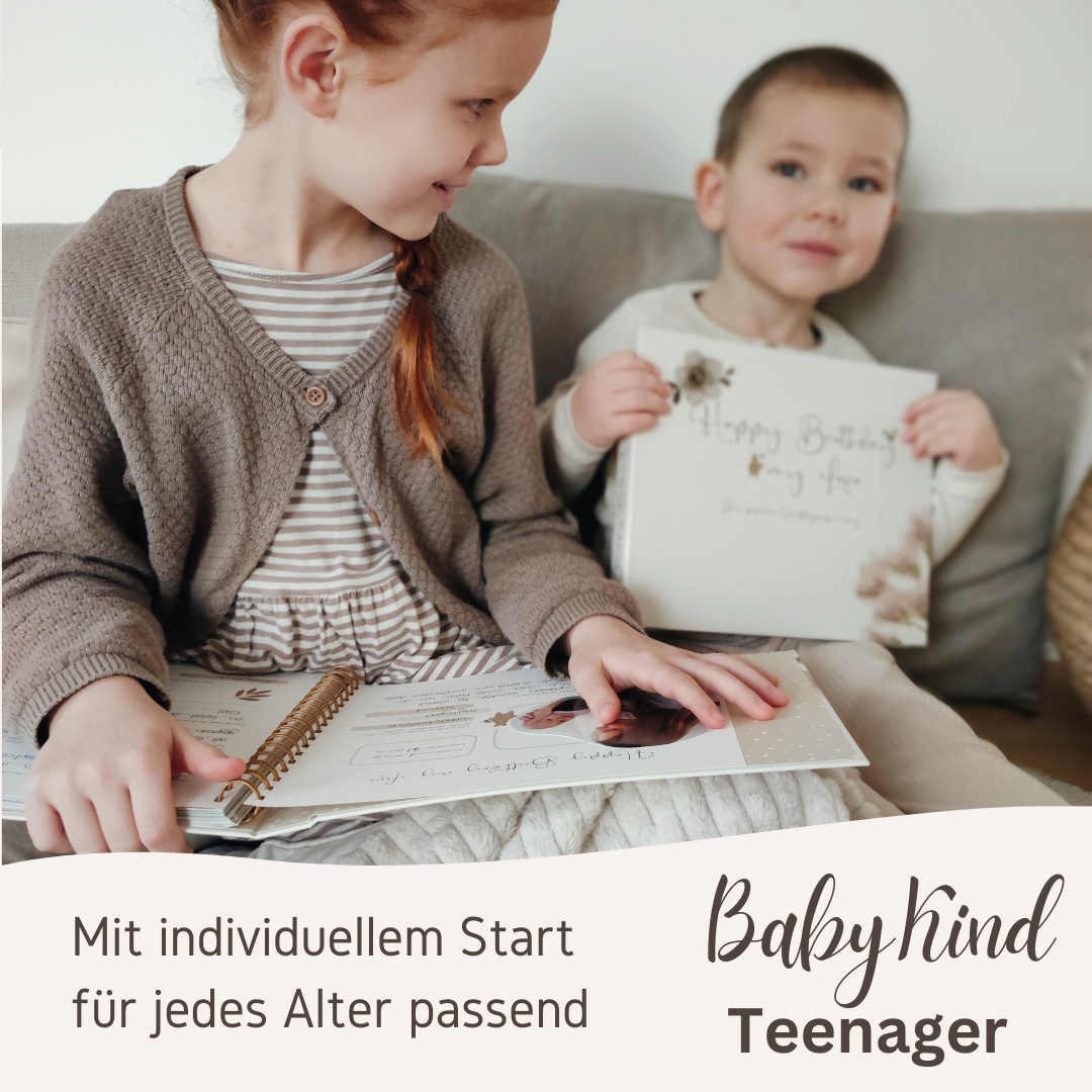 Mein 1.Babyjahr + Happy Birthday my Love 18 Jahre Erinnerungsbuch