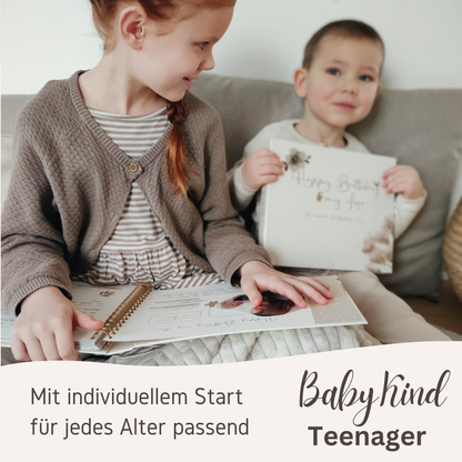 Mein 1.Babyjahr + Happy Birthday my Love 18 Jahre Erinnerungsbuch