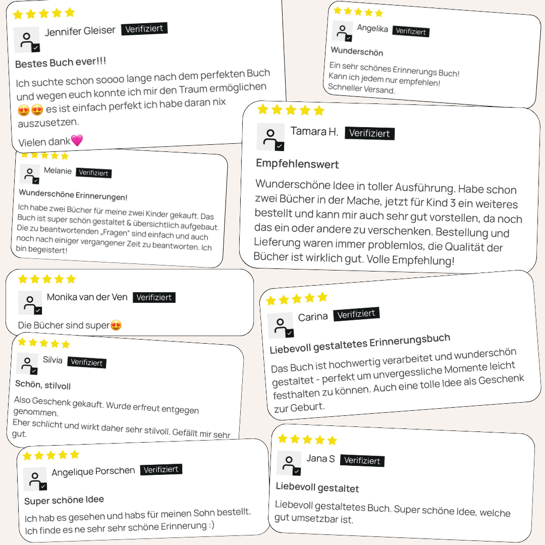 Kleinkind Erinnerungsbuch