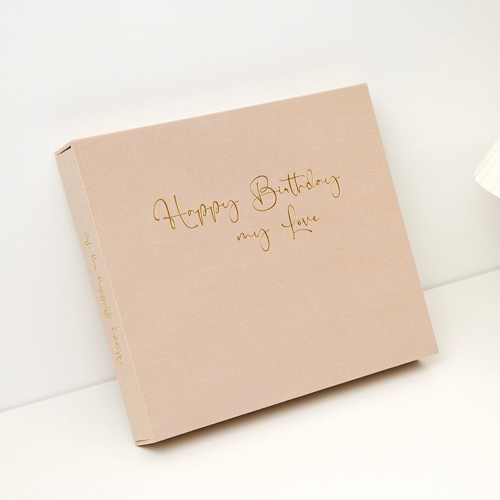 Happy Birthday my Love Premium Leinen mit Slipbox - 18 Jahre & 18 Briefe Erinnerungsbuch