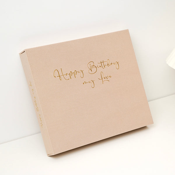 Happy Birthday my Love in Premium Leinen, Vorbestellung für Lieferung in KW49