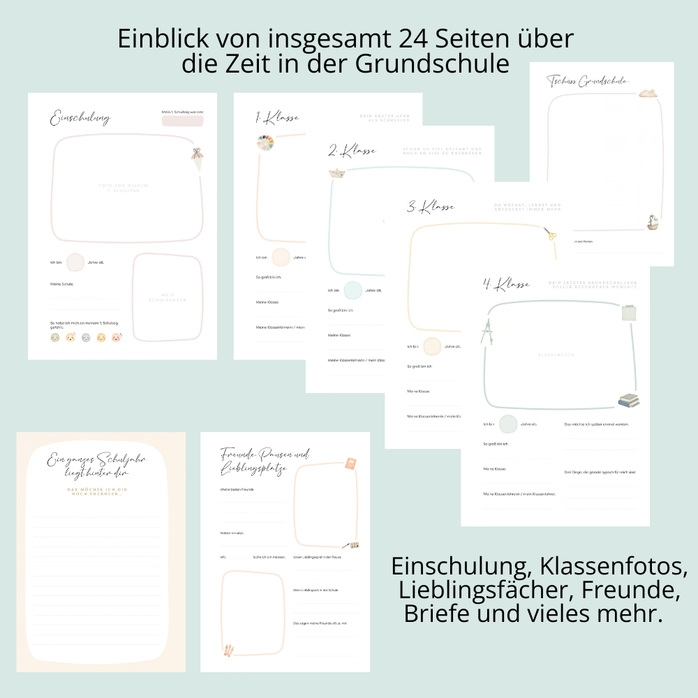 Erweiterungsset Grundschulzeit Klasse 1 bis 4