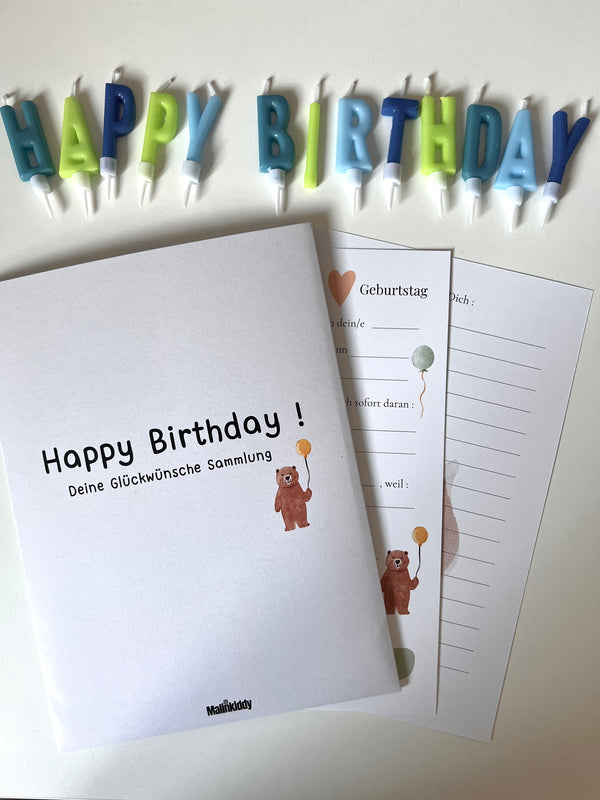 Gäste Geburtstagskarten 10er Set