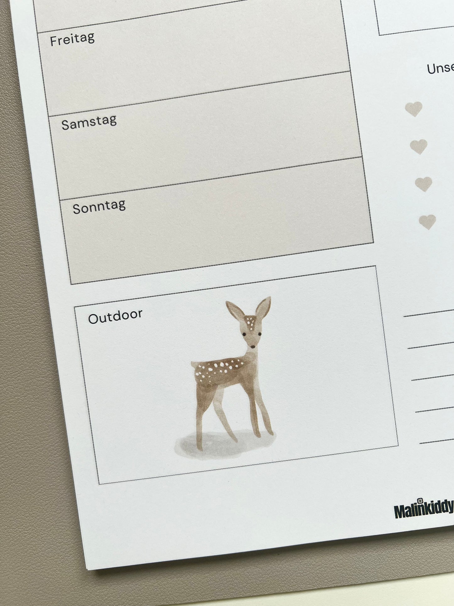 Aktivitäten Plan