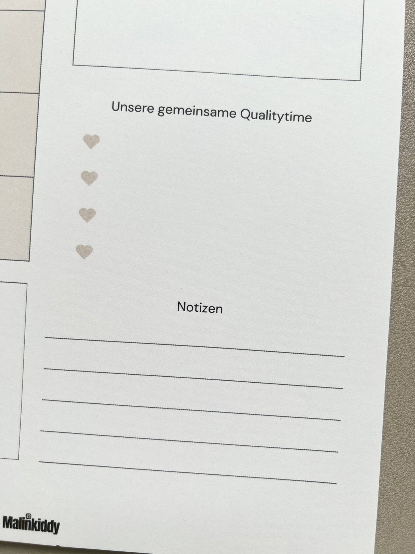 Aktivitäten Plan