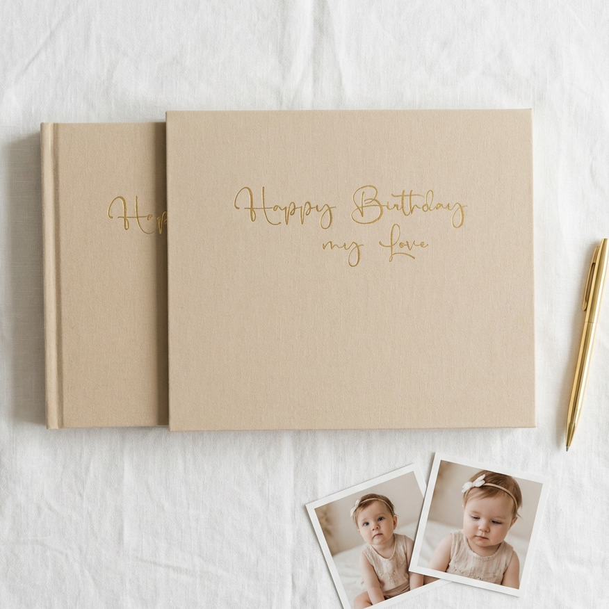 Happy Birthday my Love Premium Leinen mit Slipbox - 18 Jahre & 18 Briefe Erinnerungsbuch